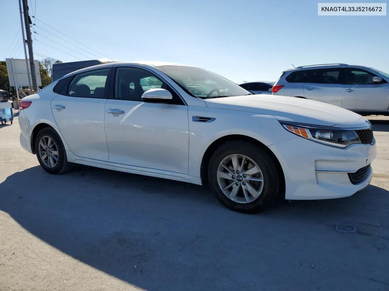 2018 Kia Optima Lx VIN: KNAGT4L33J5216672 Lot: 75194404