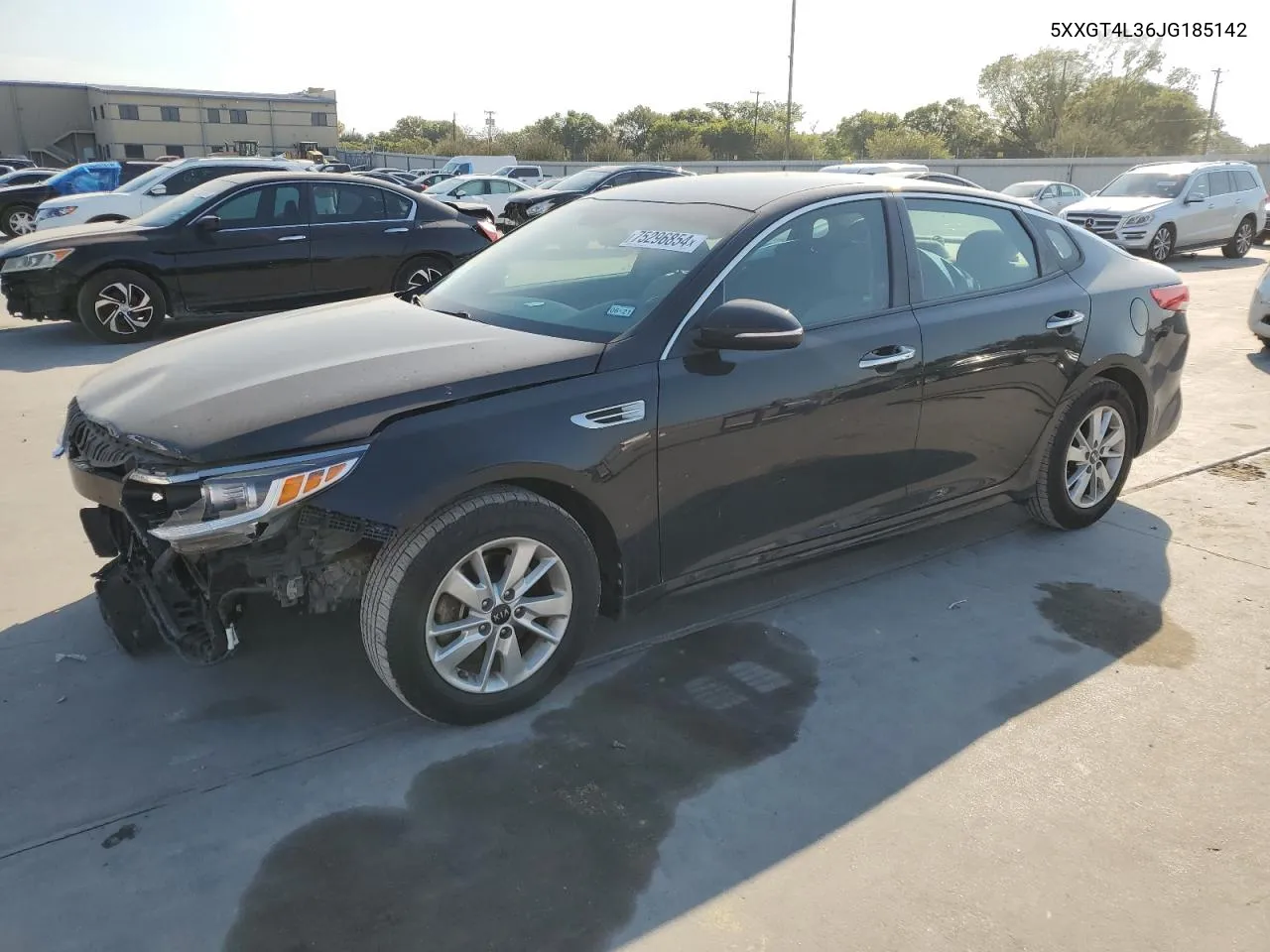 2018 Kia Optima Lx VIN: 5XXGT4L36JG185142 Lot: 75296854