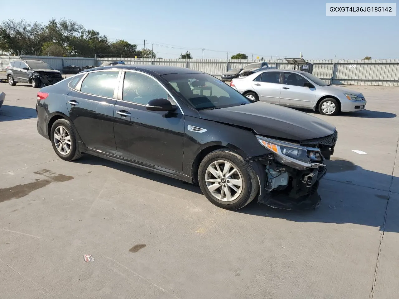 2018 Kia Optima Lx VIN: 5XXGT4L36JG185142 Lot: 75296854