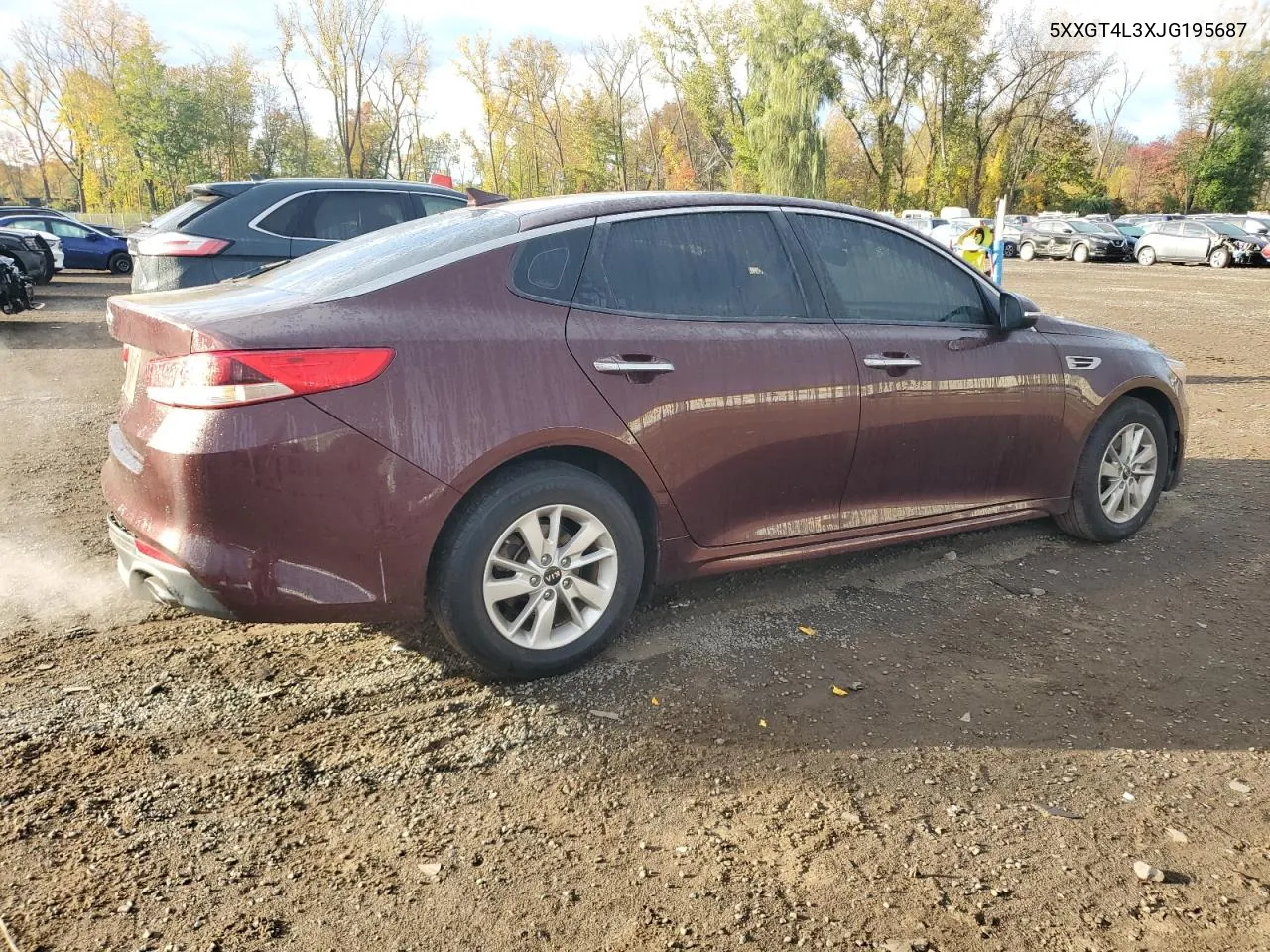 5XXGT4L3XJG195687 2018 Kia Optima Lx