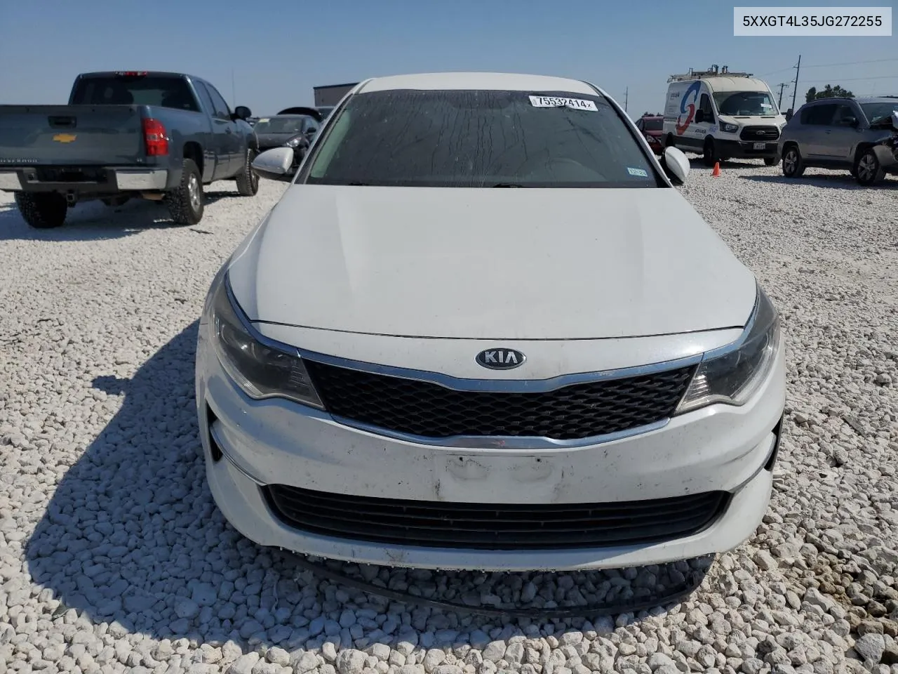 2018 Kia Optima Lx VIN: 5XXGT4L35JG272255 Lot: 75532414