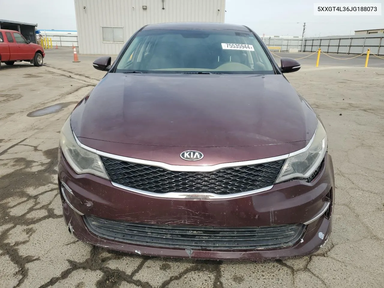 2018 Kia Optima Lx VIN: 5XXGT4L36JG188073 Lot: 75535944