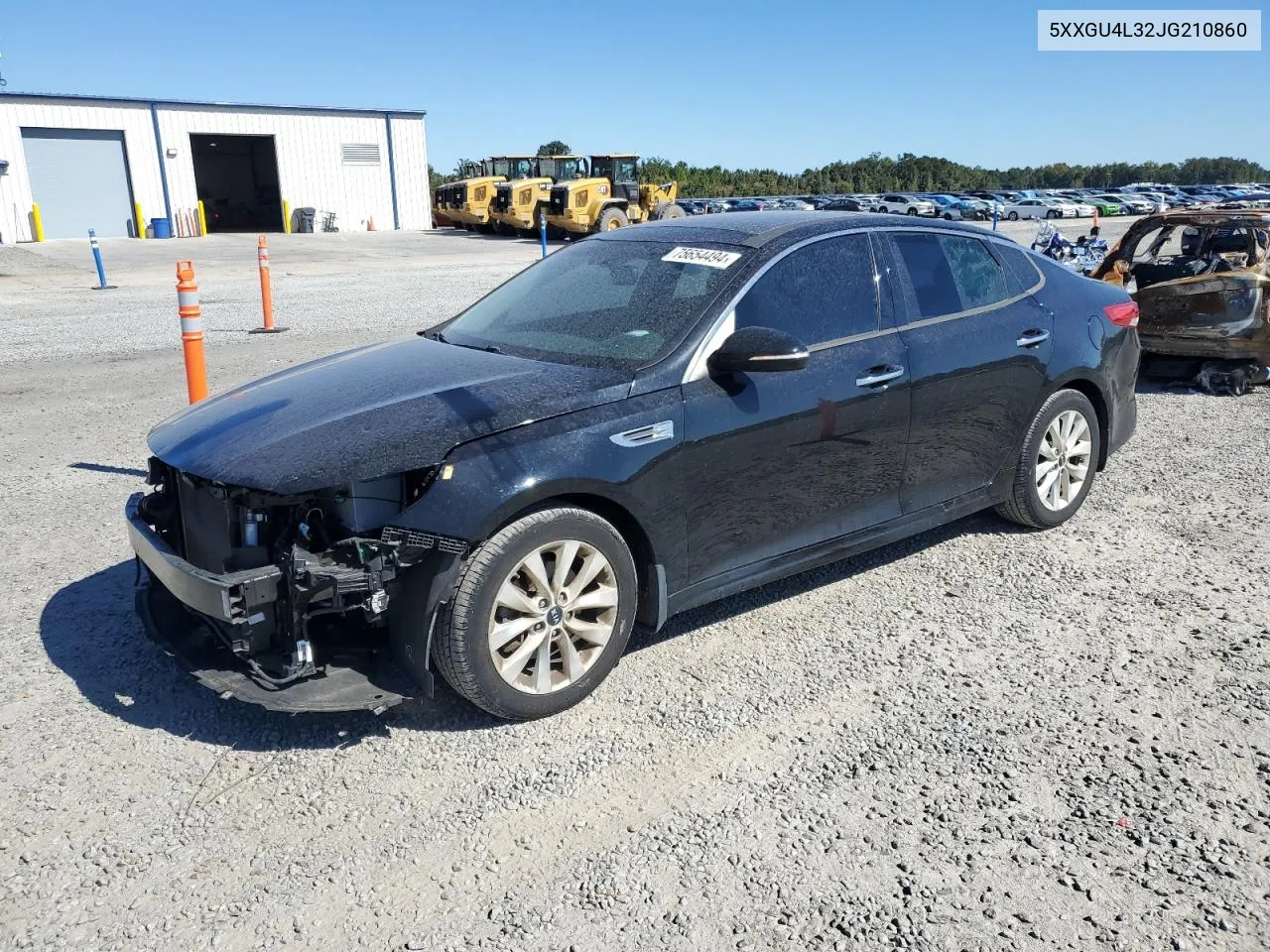 2018 Kia Optima Ex VIN: 5XXGU4L32JG210860 Lot: 75654494