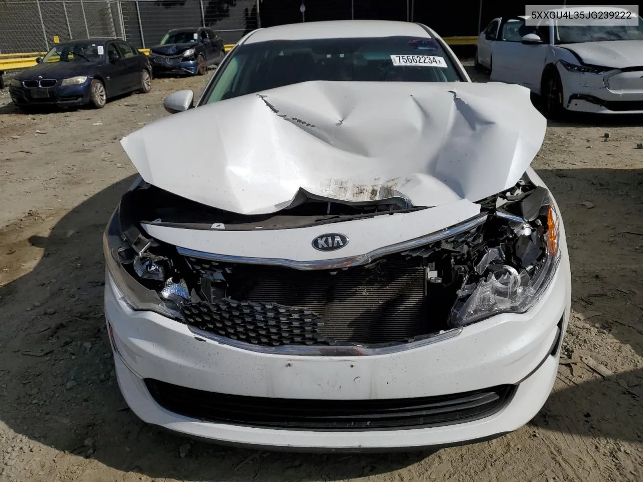 2018 Kia Optima Ex VIN: 5XXGU4L35JG239222 Lot: 75662234