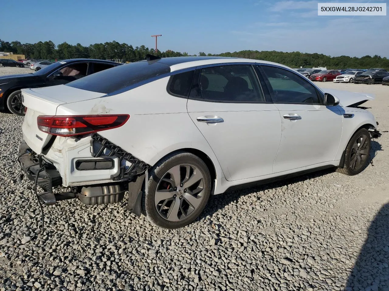 2018 Kia Optima Sx VIN: 5XXGW4L28JG242701 Lot: 75663624