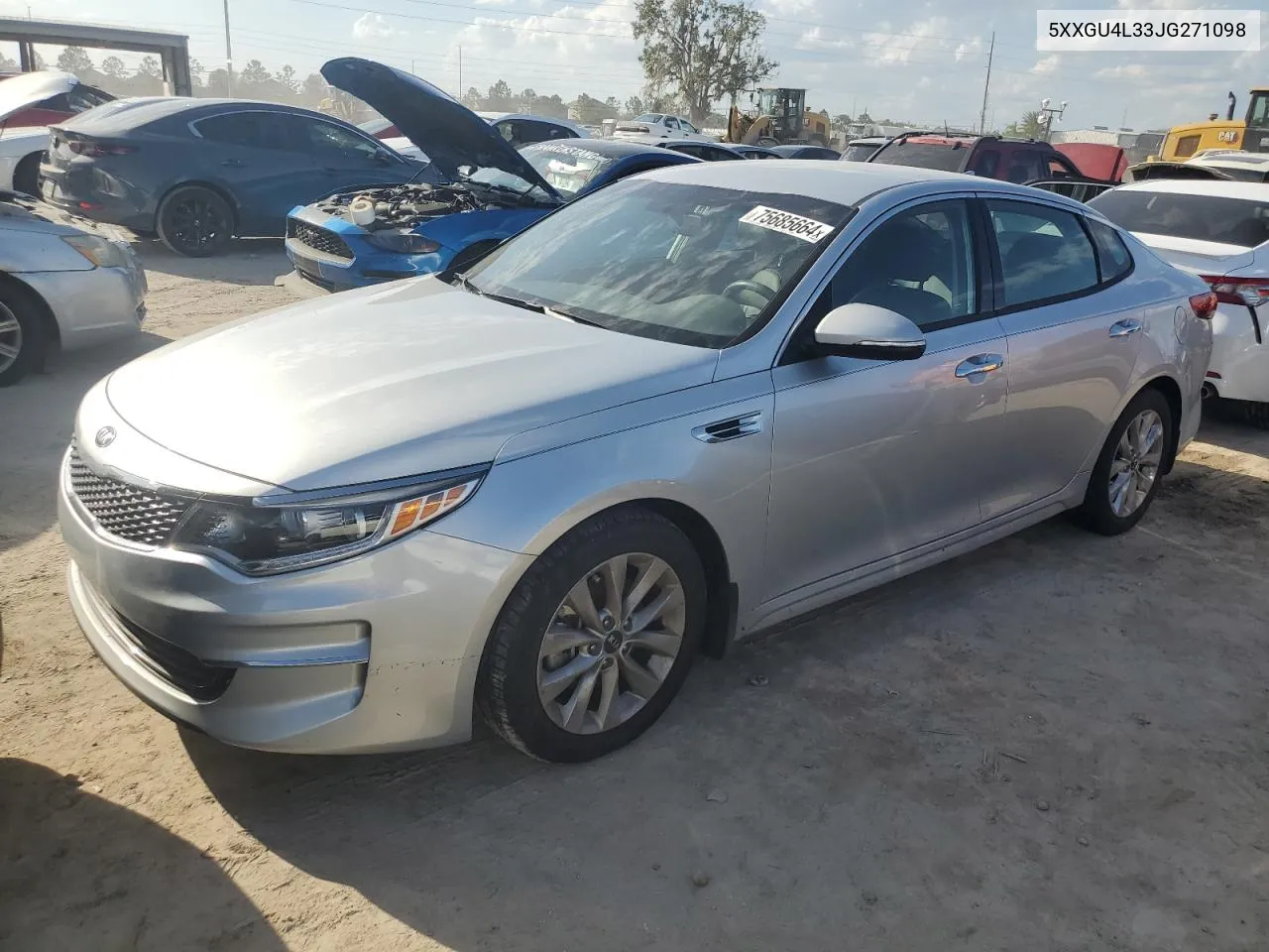 5XXGU4L33JG271098 2018 Kia Optima Ex