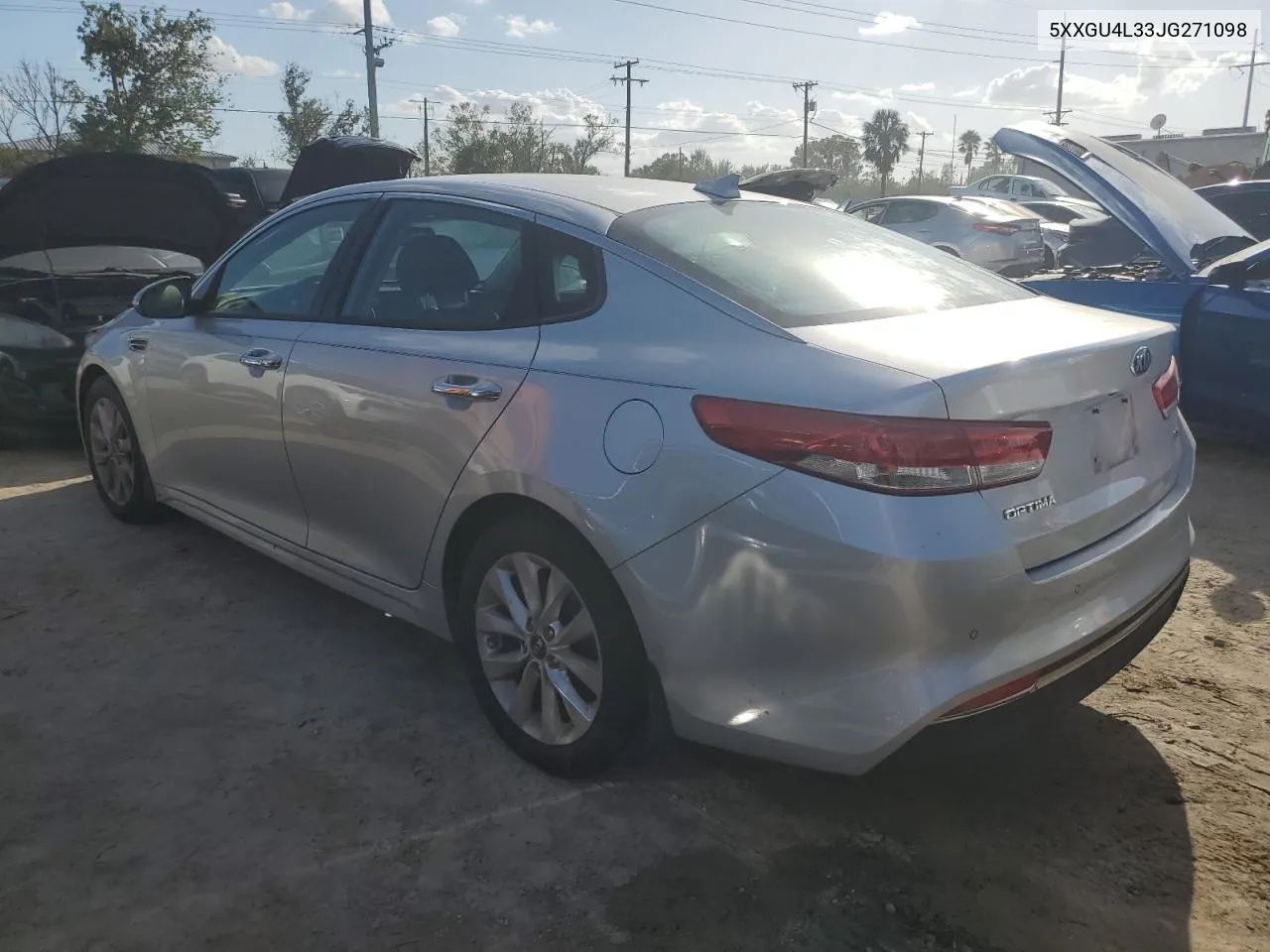 5XXGU4L33JG271098 2018 Kia Optima Ex