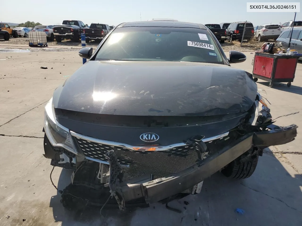 2018 Kia Optima Lx VIN: 5XXGT4L36JG246151 Lot: 75698414