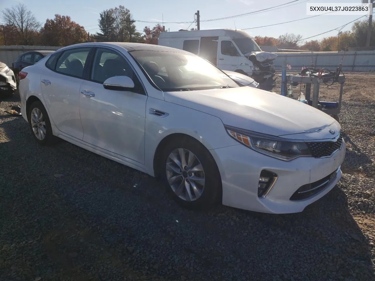 5XXGU4L37JG223863 2018 Kia Optima Ex