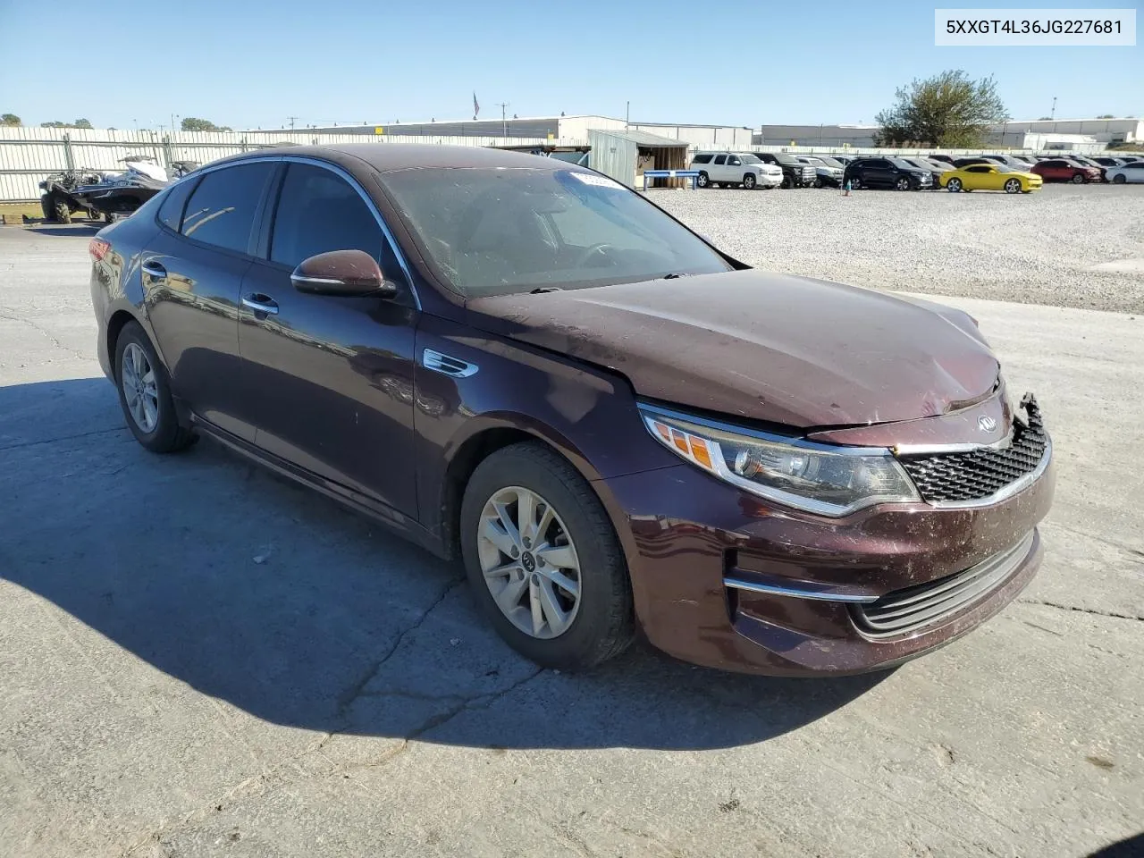 2018 Kia Optima Lx VIN: 5XXGT4L36JG227681 Lot: 76392964