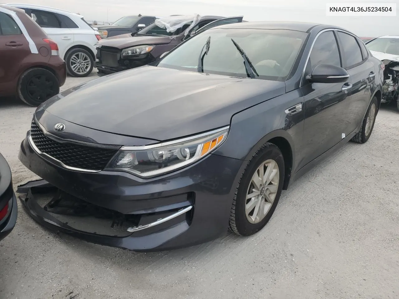 2018 Kia Optima Lx VIN: KNAGT4L36J5234504 Lot: 76490294