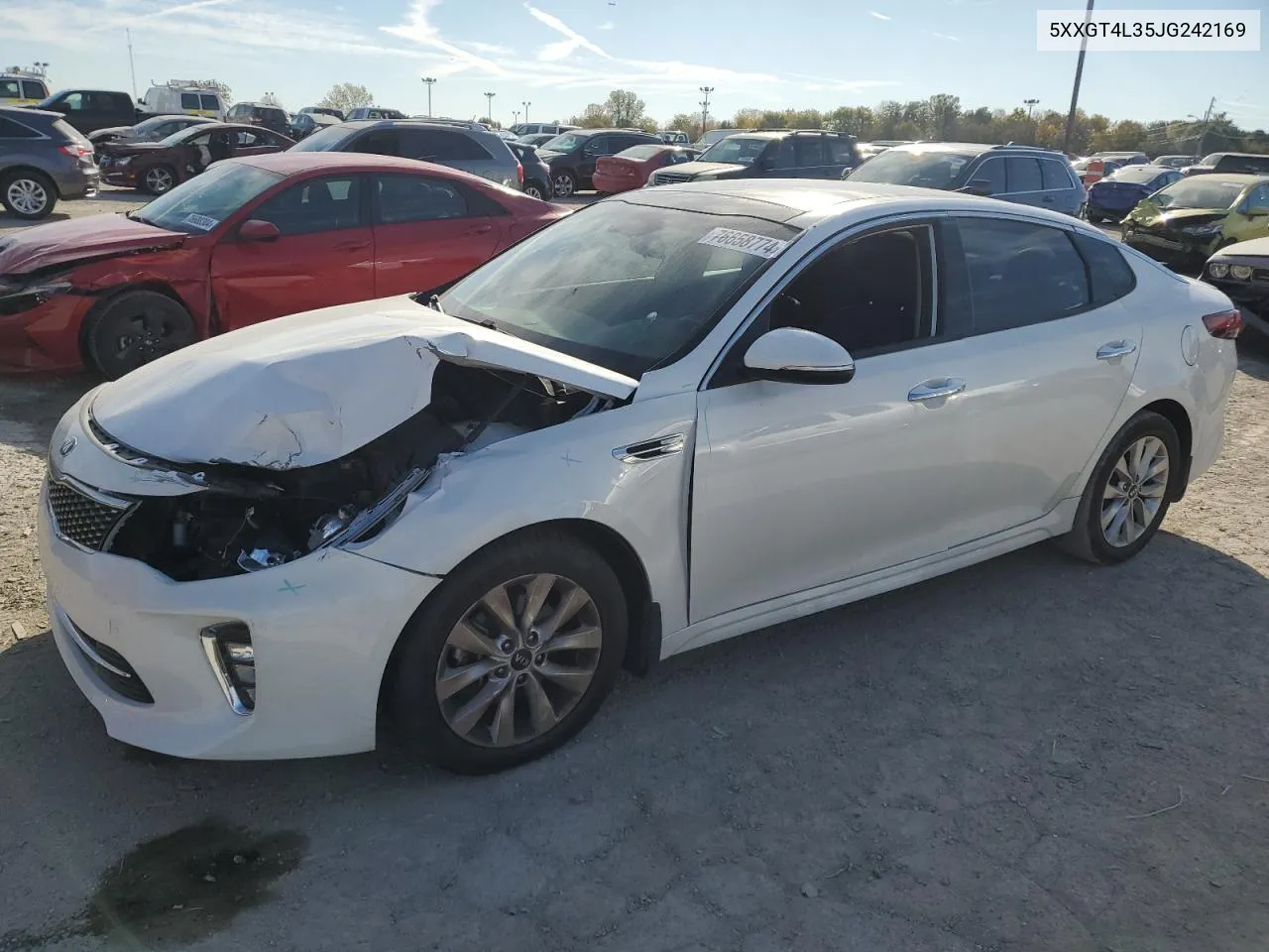 2018 Kia Optima Lx VIN: 5XXGT4L35JG242169 Lot: 76658774