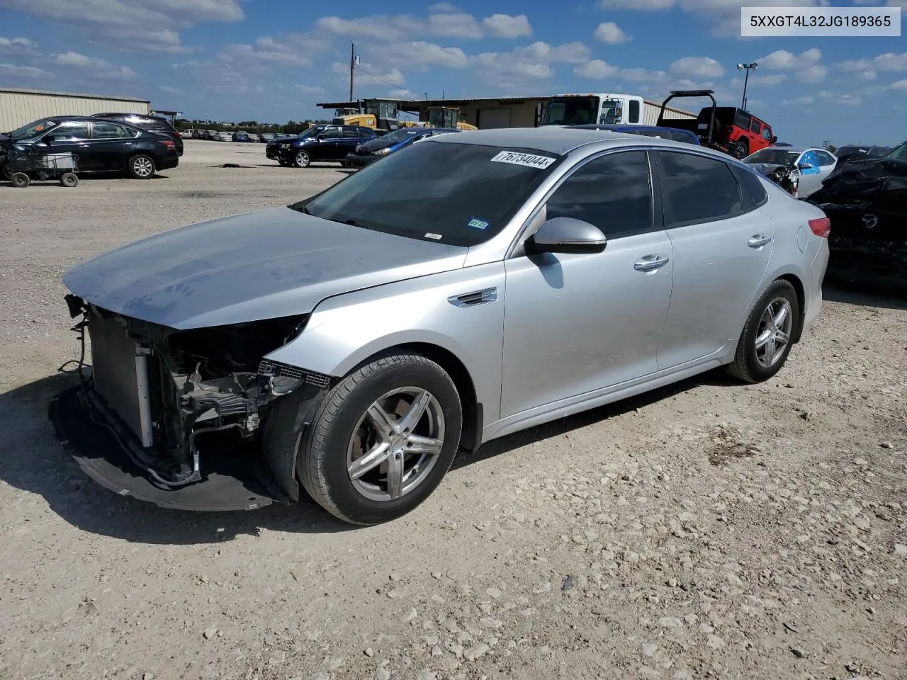 2018 Kia Optima Lx VIN: 5XXGT4L32JG189365 Lot: 76734044