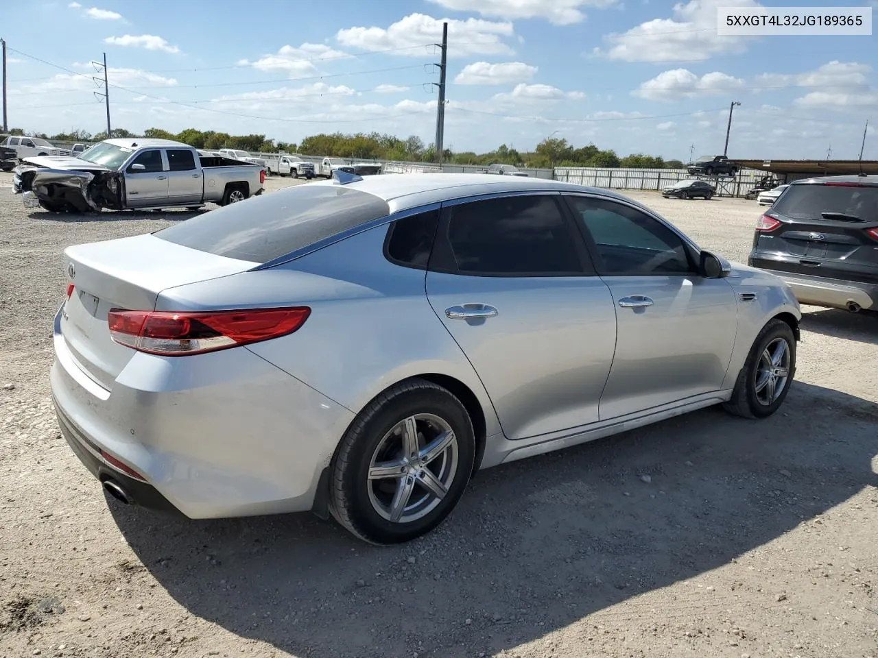 2018 Kia Optima Lx VIN: 5XXGT4L32JG189365 Lot: 76734044