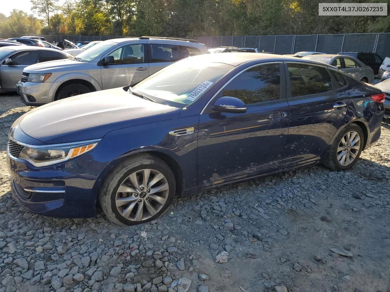 2018 Kia Optima Lx VIN: 5XXGT4L37JG267235 Lot: 76803124