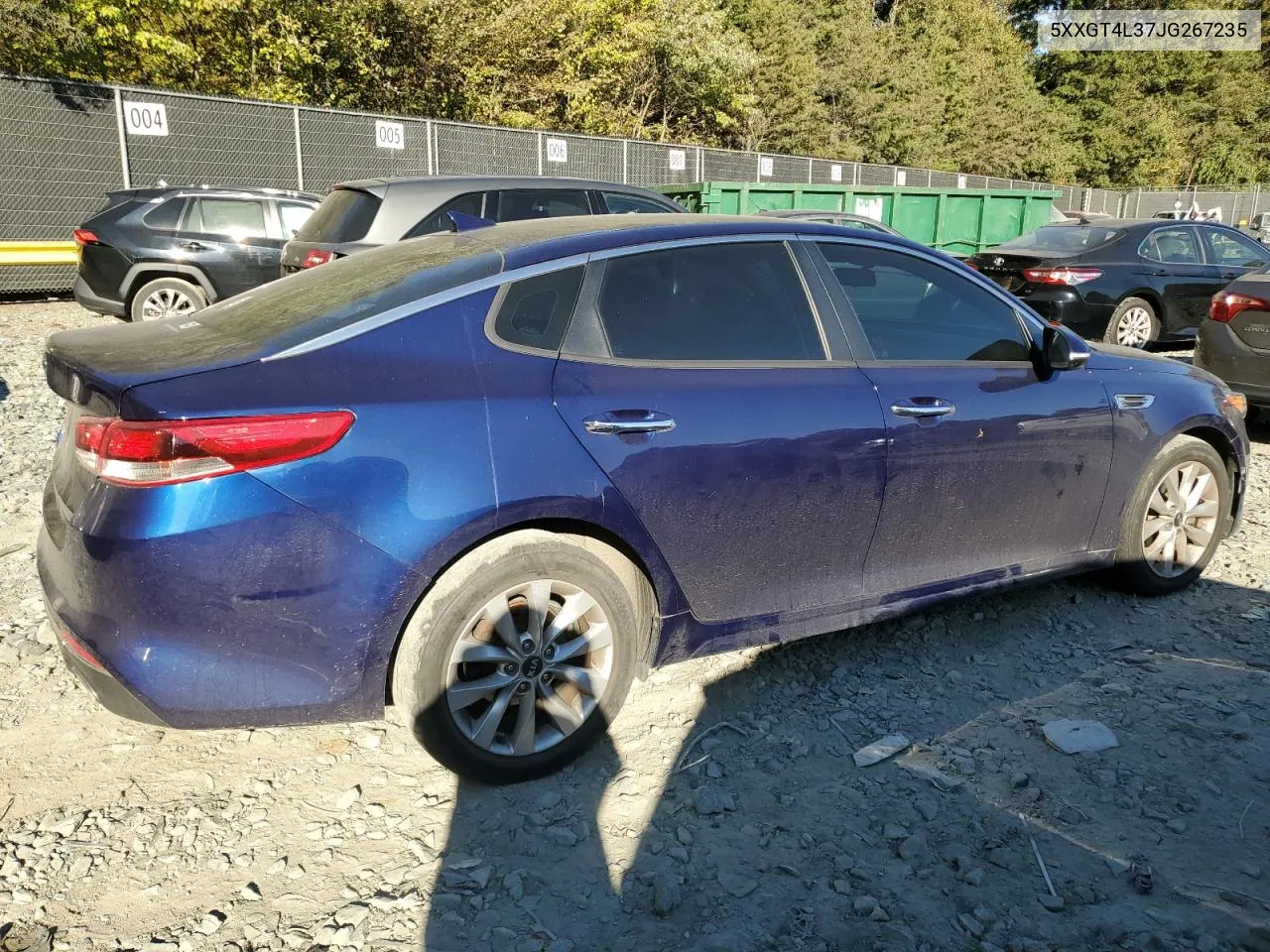 5XXGT4L37JG267235 2018 Kia Optima Lx