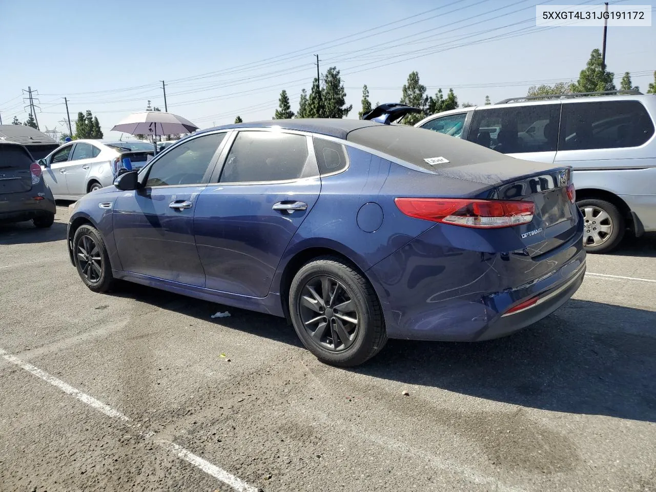 2018 Kia Optima Lx VIN: 5XXGT4L31JG191172 Lot: 76829694