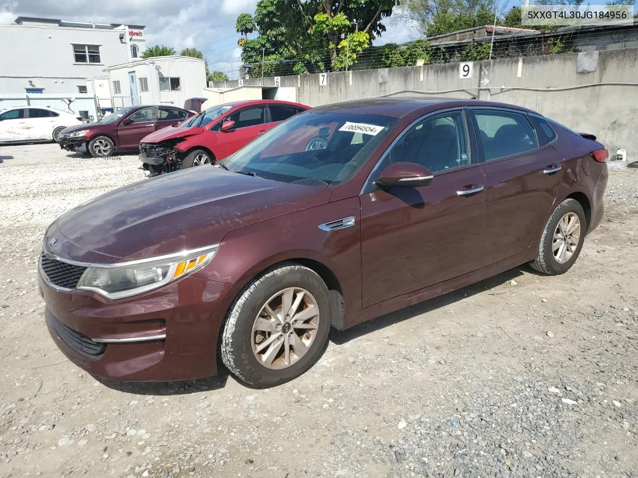 5XXGT4L30JG184956 2018 Kia Optima Lx