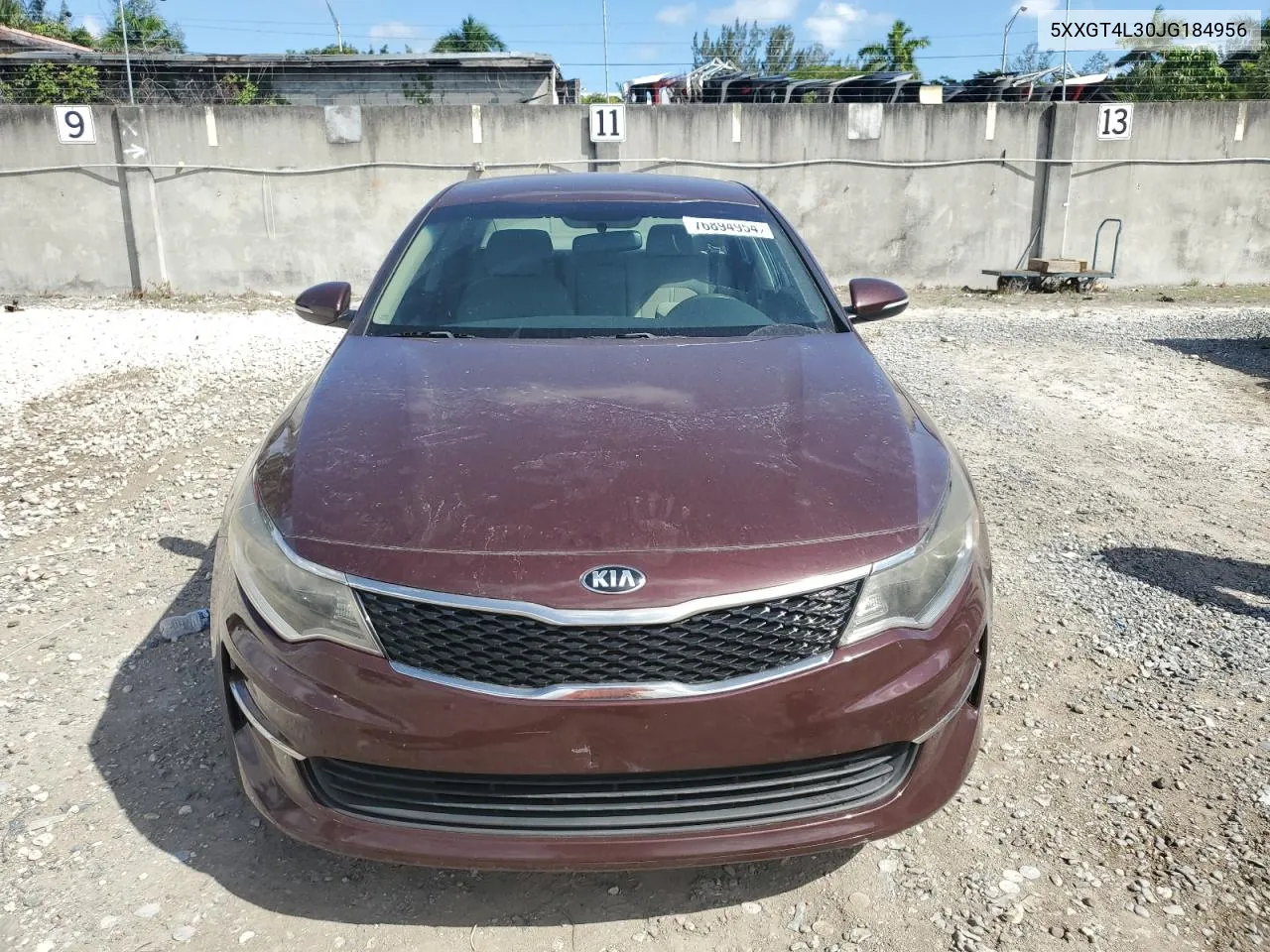 5XXGT4L30JG184956 2018 Kia Optima Lx