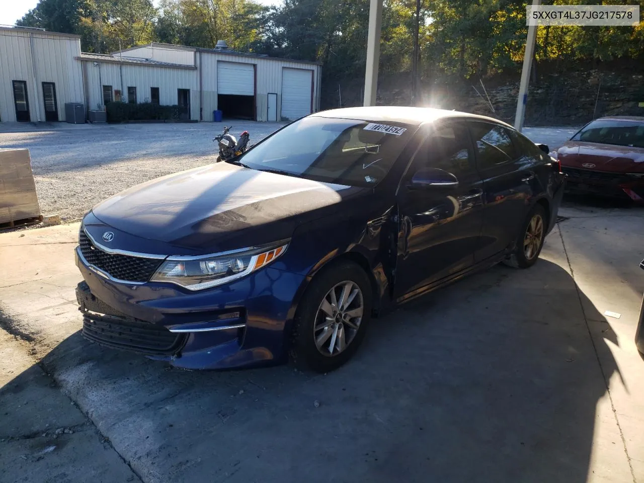 2018 Kia Optima Lx VIN: 5XXGT4L37JG217578 Lot: 77021574