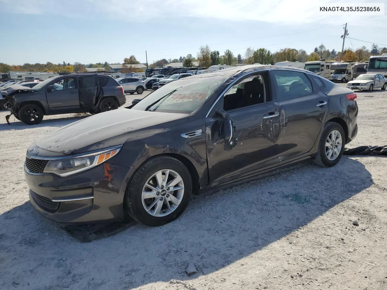 2018 Kia Optima Lx VIN: KNAGT4L35J5238656 Lot: 77386574