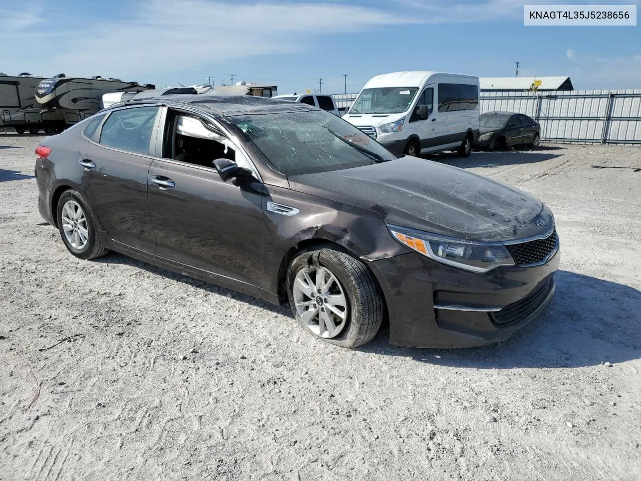 2018 Kia Optima Lx VIN: KNAGT4L35J5238656 Lot: 77386574