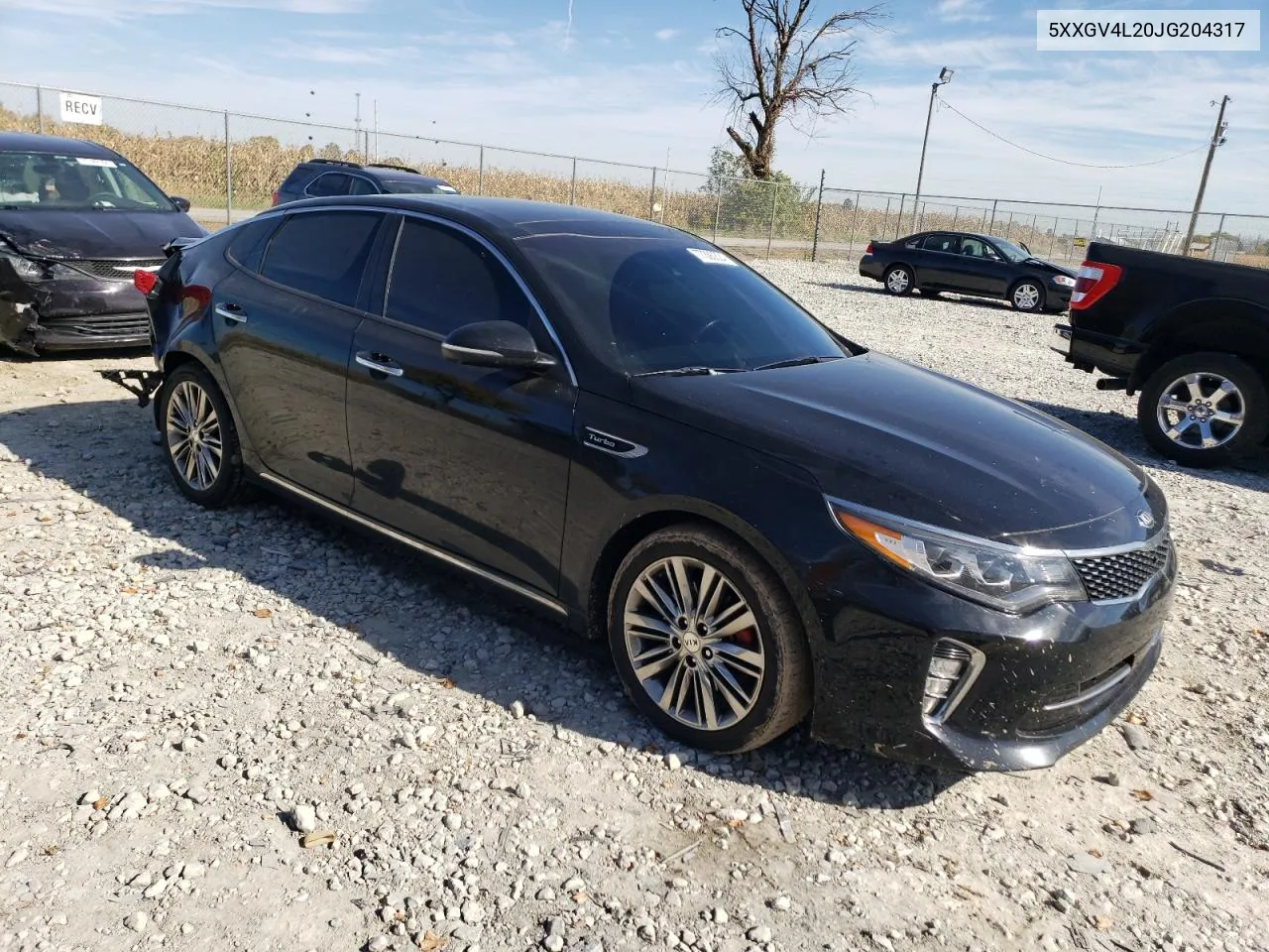 2018 Kia Optima Sxl VIN: 5XXGV4L20JG204317 Lot: 77390824