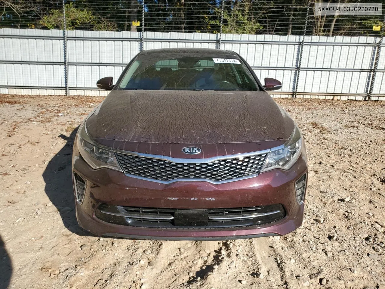 2018 Kia Optima Ex VIN: 5XXGU4L33JG220720 Lot: 77547414