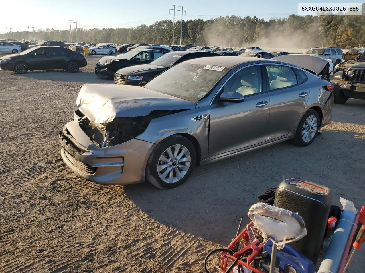 2018 Kia Optima Ex VIN: 5XXGU4L3XJG261586 Lot: 77687844