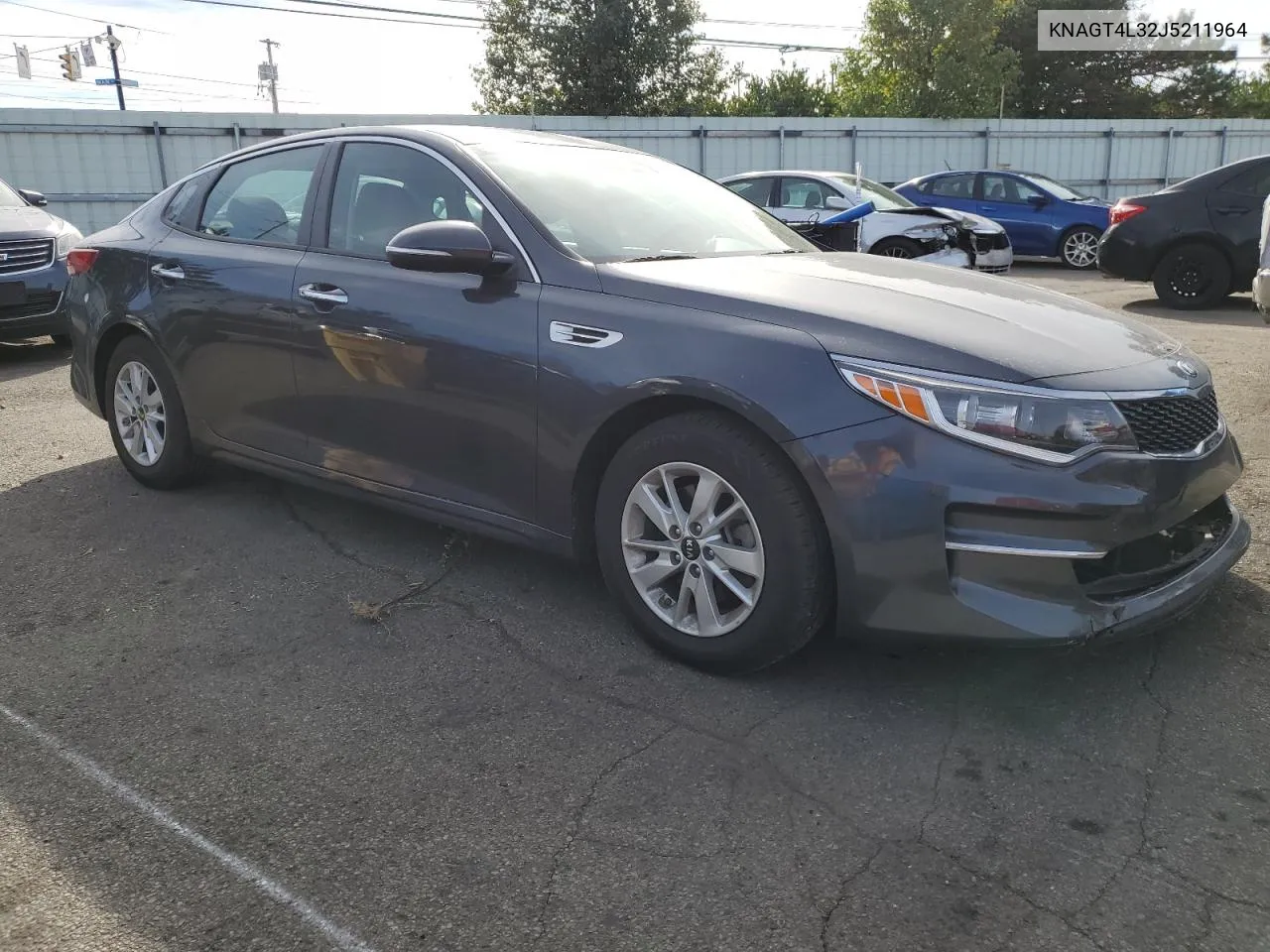 2018 Kia Optima Lx VIN: KNAGT4L32J5211964 Lot: 78187514