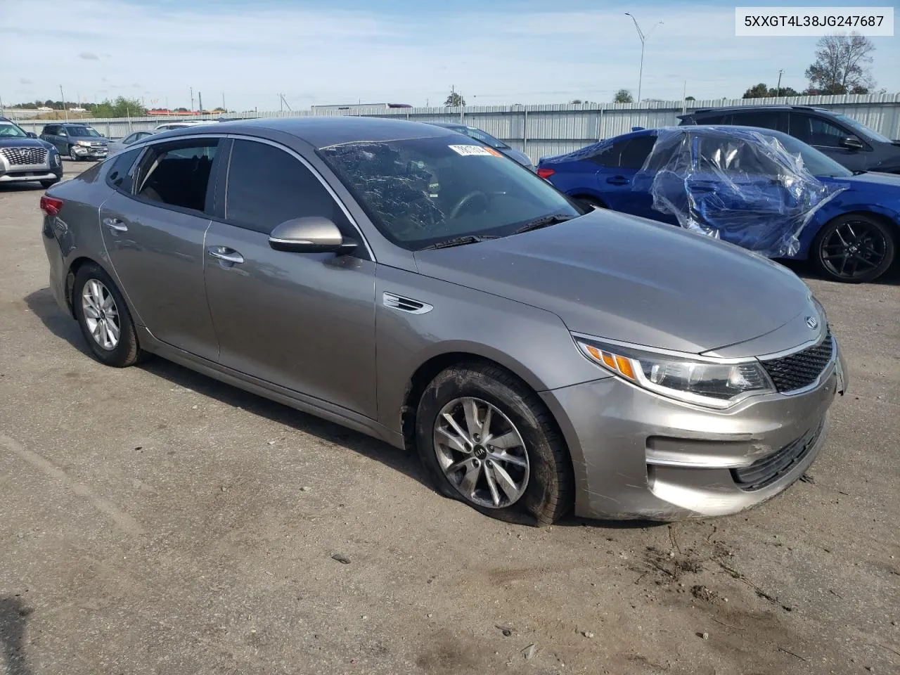 2018 Kia Optima Lx VIN: 5XXGT4L38JG247687 Lot: 78817514