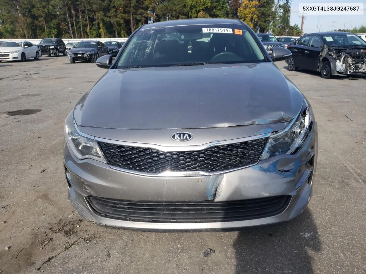 2018 Kia Optima Lx VIN: 5XXGT4L38JG247687 Lot: 78817514