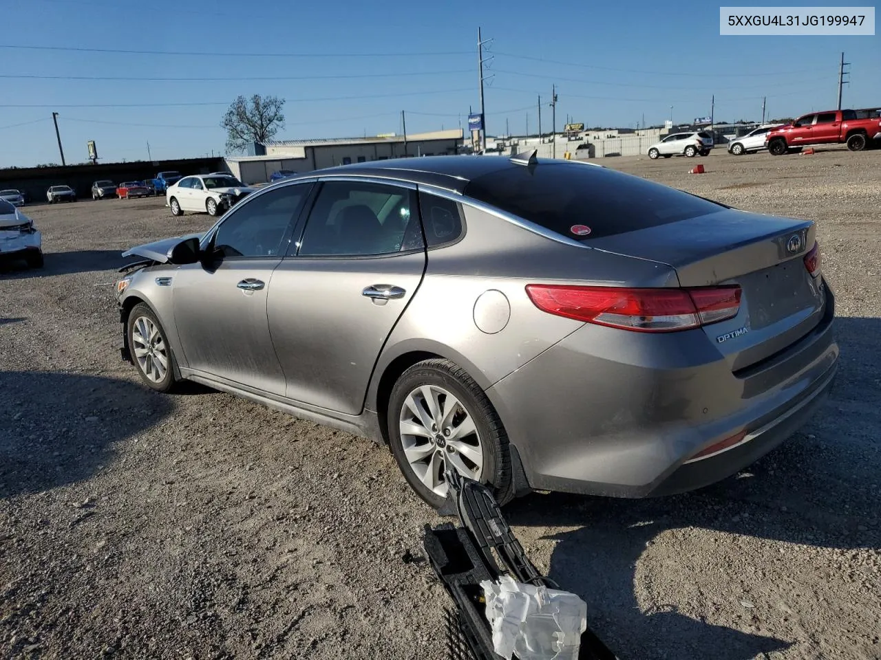 2018 Kia Optima Ex VIN: 5XXGU4L31JG199947 Lot: 79778884