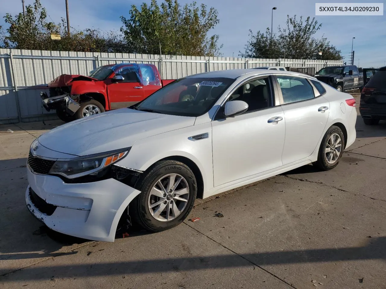 2018 Kia Optima Lx VIN: 5XXGT4L34JG209230 Lot: 80035264