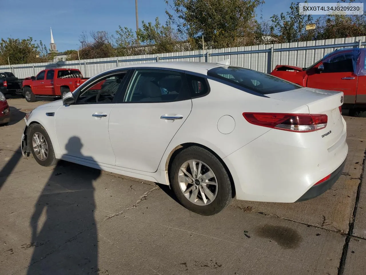 2018 Kia Optima Lx VIN: 5XXGT4L34JG209230 Lot: 80035264