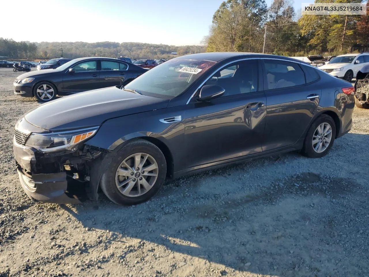 2018 Kia Optima Lx VIN: KNAGT4L33J5219684 Lot: 80425234