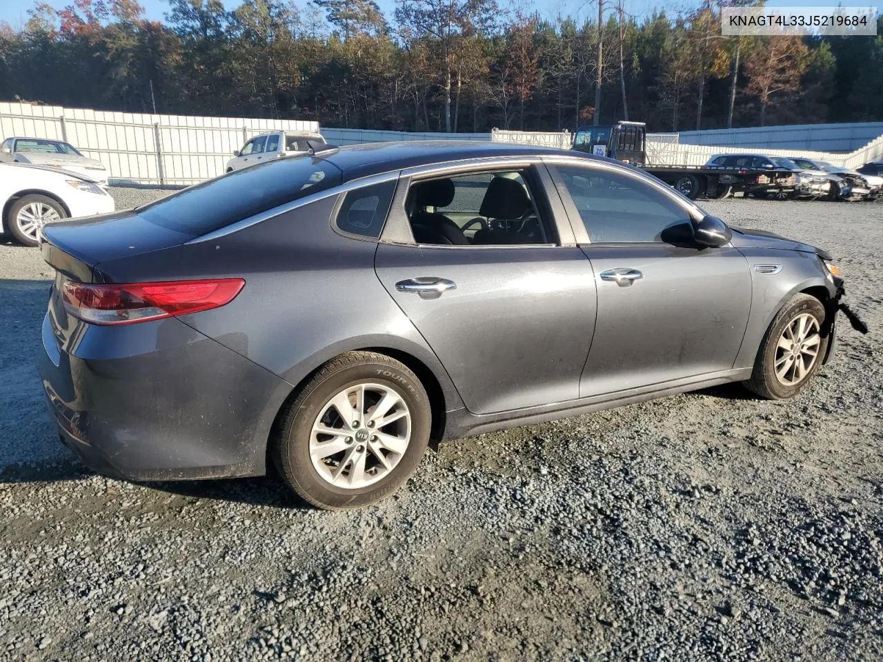 2018 Kia Optima Lx VIN: KNAGT4L33J5219684 Lot: 80425234