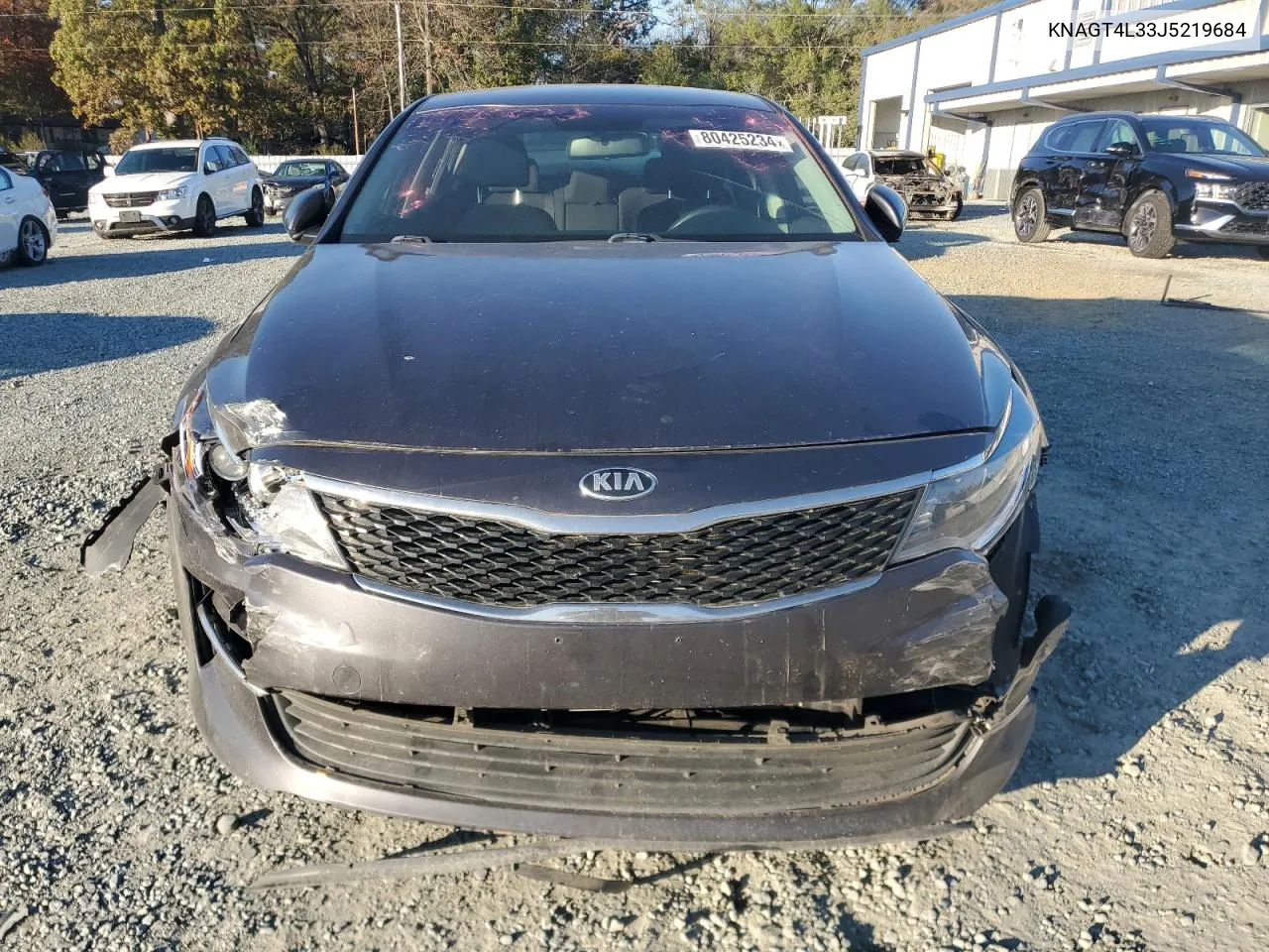 2018 Kia Optima Lx VIN: KNAGT4L33J5219684 Lot: 80425234