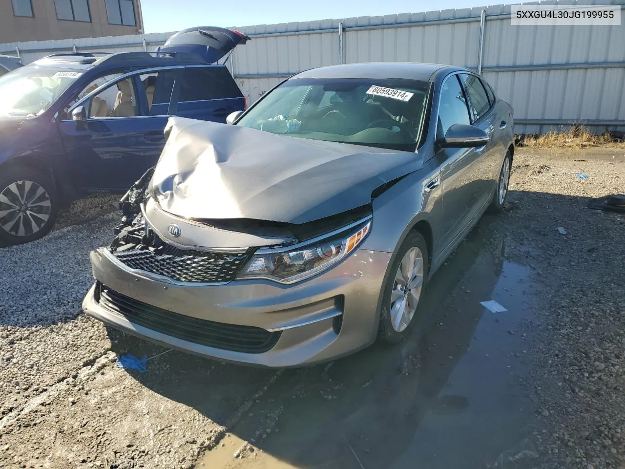 2018 Kia Optima Ex VIN: 5XXGU4L30JG199955 Lot: 80593914