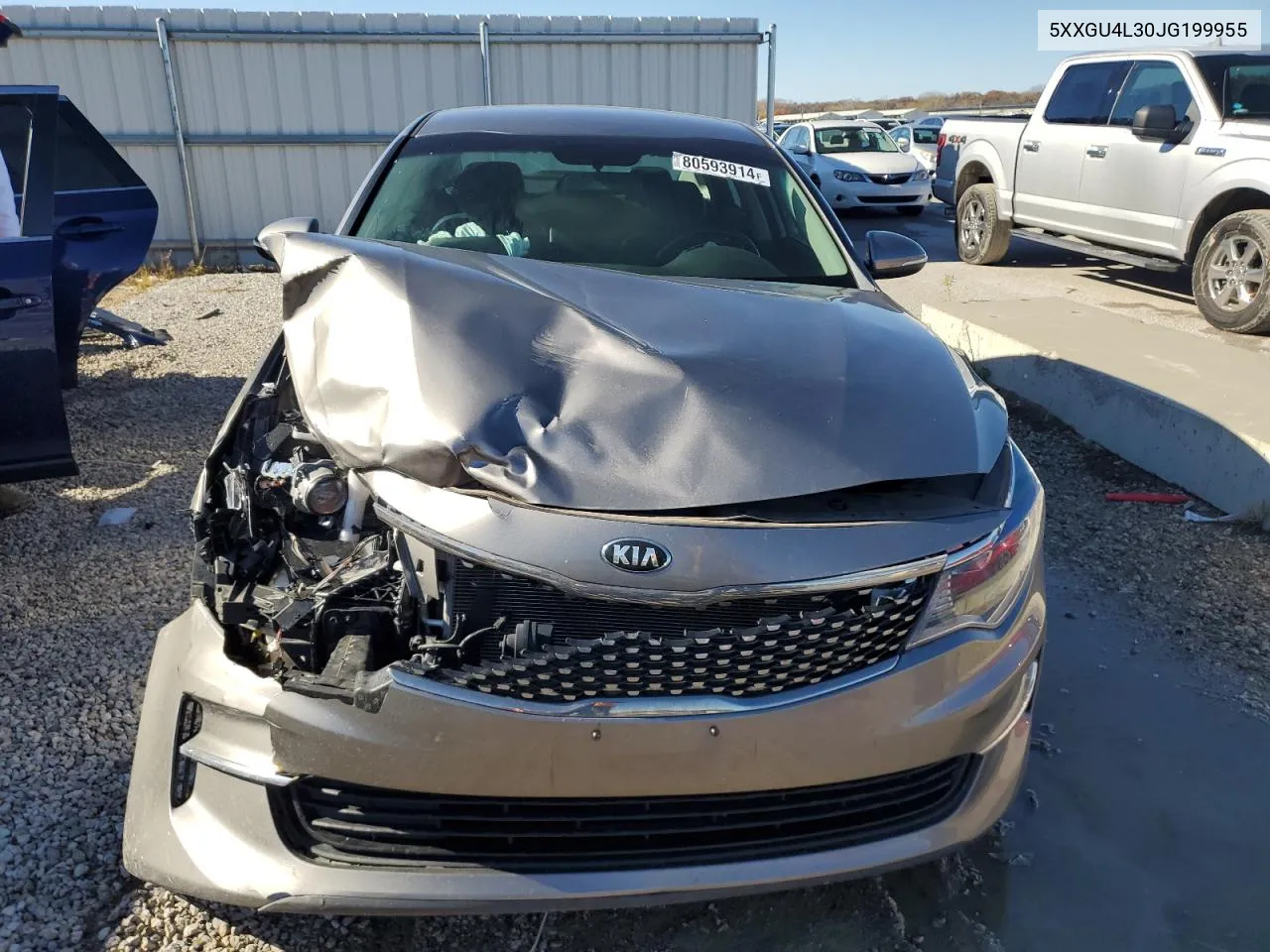 2018 Kia Optima Ex VIN: 5XXGU4L30JG199955 Lot: 80593914