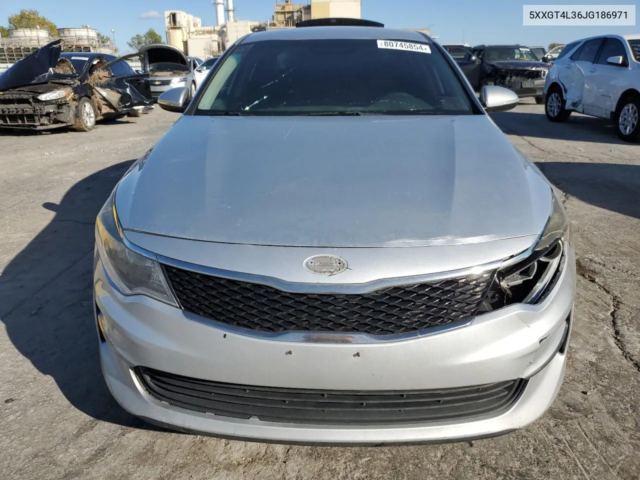 2018 Kia Optima Lx VIN: 5XXGT4L36JG186971 Lot: 80745854