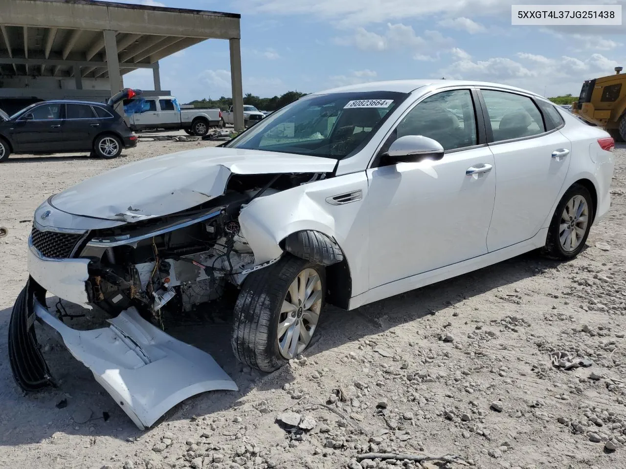 2018 Kia Optima Lx VIN: 5XXGT4L37JG251438 Lot: 80823664