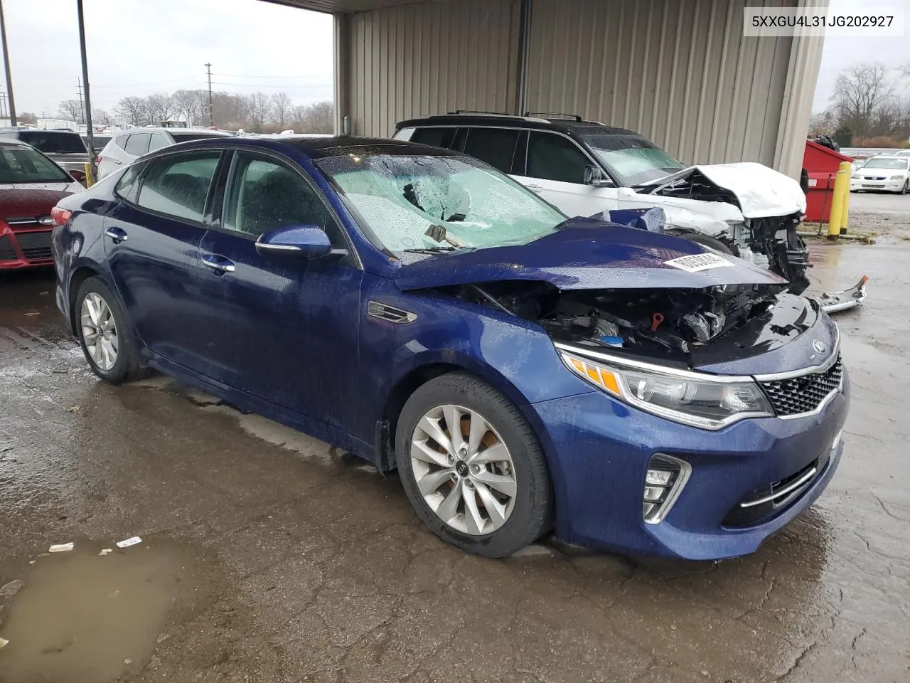 2018 Kia Optima Ex VIN: 5XXGU4L31JG202927 Lot: 80938244