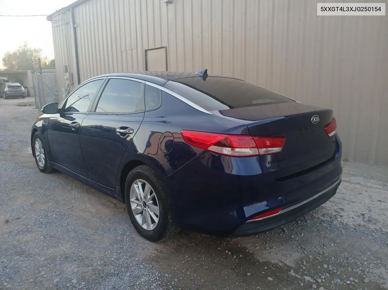 2018 Kia Optima Lx VIN: 5XXGT4L3XJG250154 Lot: 81425164