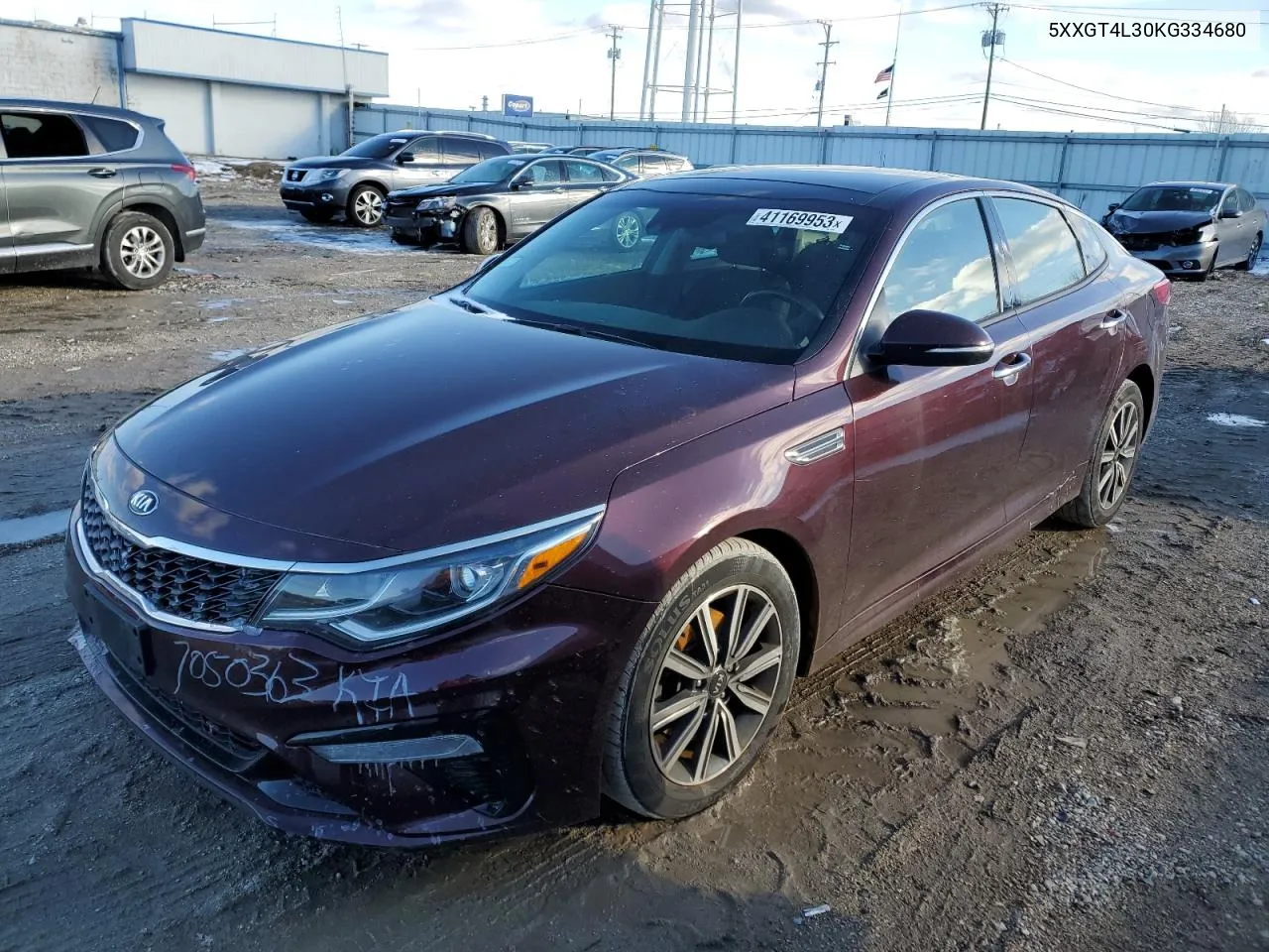 2019 Kia Optima Lx VIN: 5XXGT4L30KG334680 Lot: 41169953