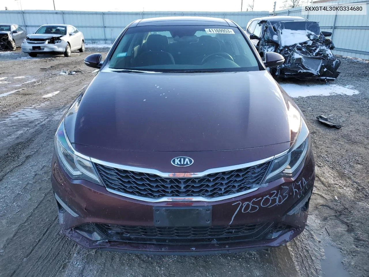 2019 Kia Optima Lx VIN: 5XXGT4L30KG334680 Lot: 41169953