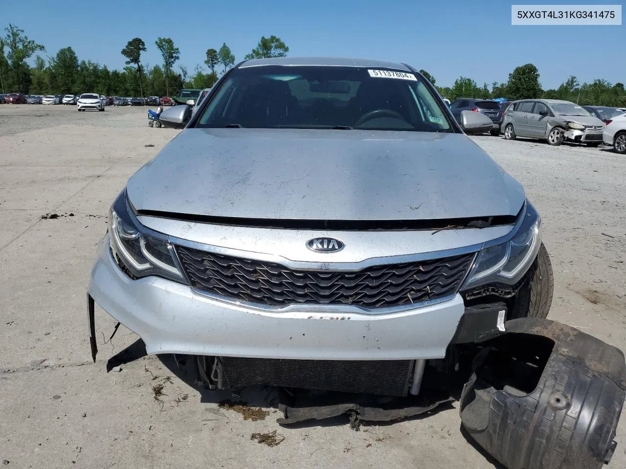 5XXGT4L31KG341475 2019 Kia Optima Lx