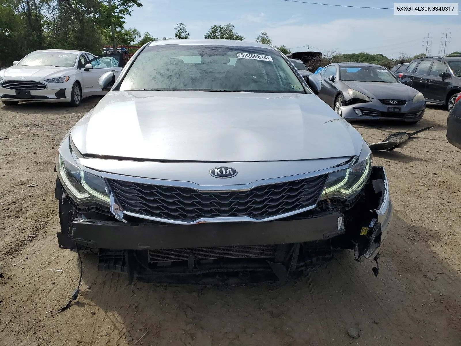 2019 Kia Optima Lx VIN: 5XXGT4L30KG340317 Lot: 53208814