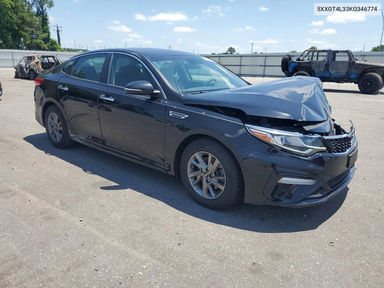 2019 Kia Optima Lx VIN: 5XXGT4L33KG346774 Lot: 57025094