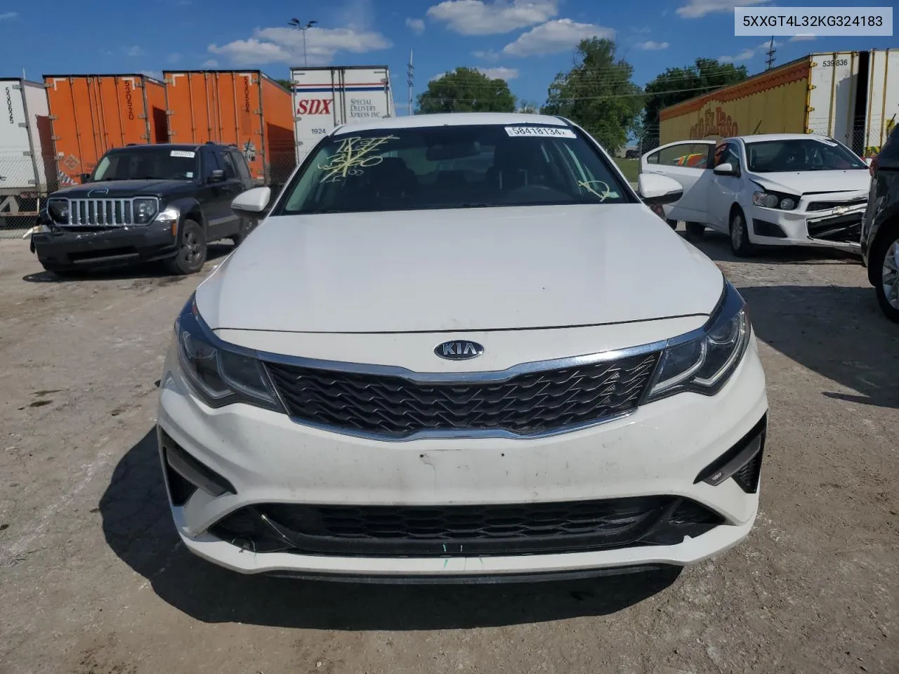 2019 Kia Optima Lx VIN: 5XXGT4L32KG324183 Lot: 58418134